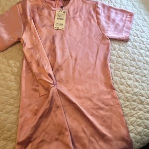ZARA pink dress. Brand new with tags. Medium.